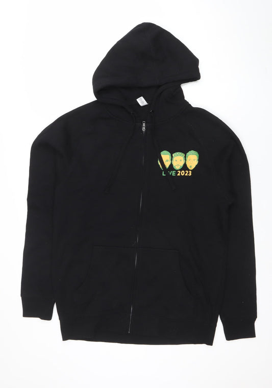 Mens UK Size M AS Colour Black Full Zip Hoodie