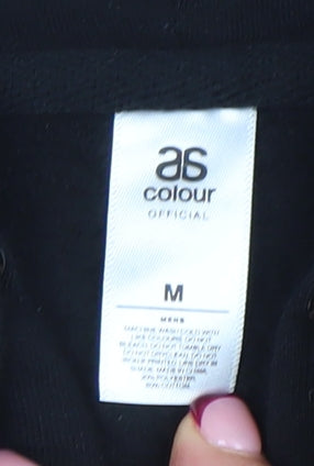Mens UK Size M AS Colour Black Full Zip Hoodie