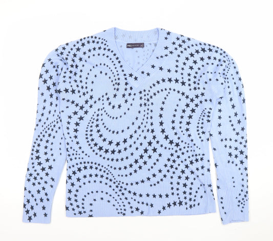 Womens UK Size 12 Marks and Spencer Blue Pullover Jumper