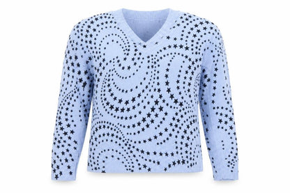 Womens UK Size 12 Marks and Spencer Blue Pullover Jumper