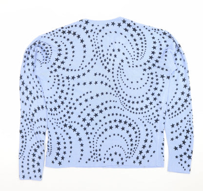 Womens UK Size 12 Marks and Spencer Blue Pullover Jumper