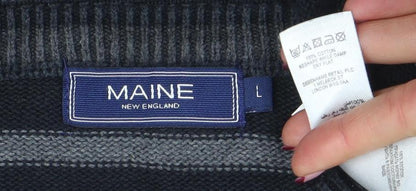 Womens UK Size L Maine New England Black Pullover Jumper