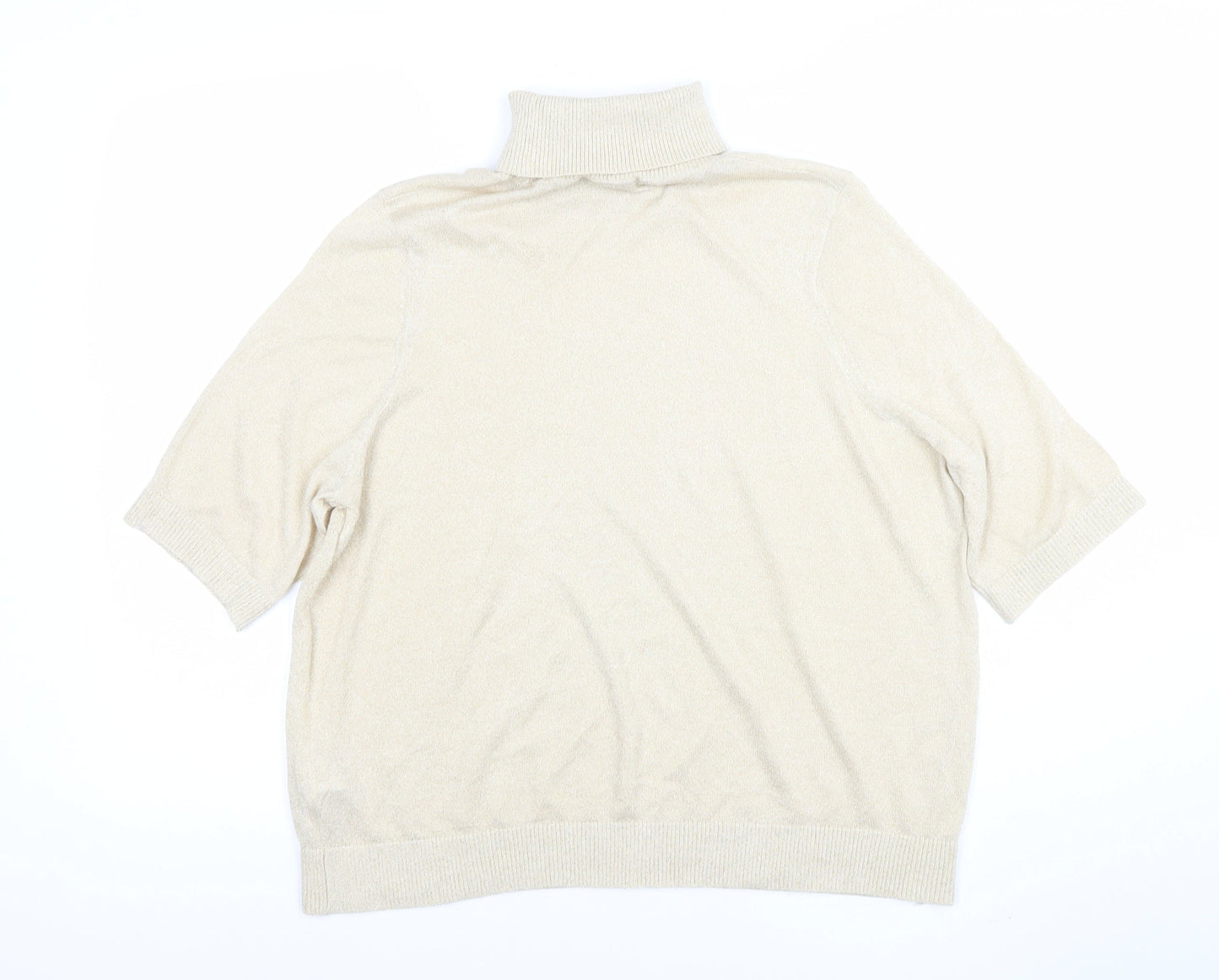 Womens UK Size L Marks and Spencer Beige Basic Blouse