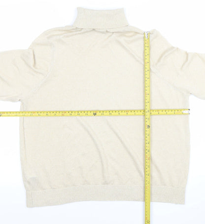 Womens UK Size L Marks and Spencer Beige Basic Blouse