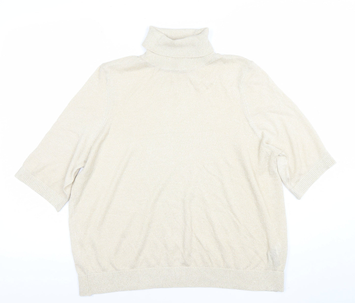 Womens UK Size L Marks and Spencer Beige Basic Blouse