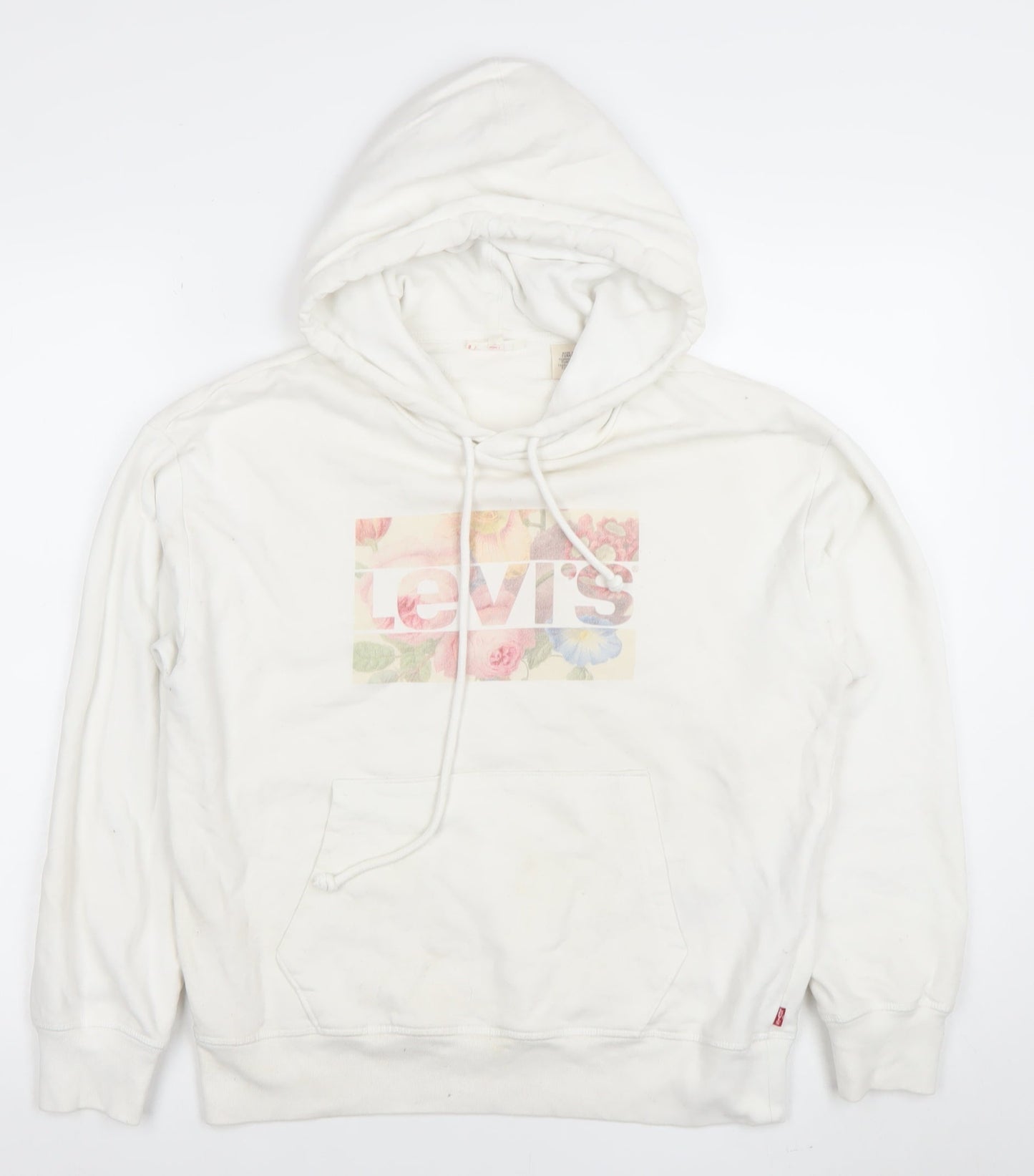 Womens UK Size S Levi’s White Pullover Hoodie