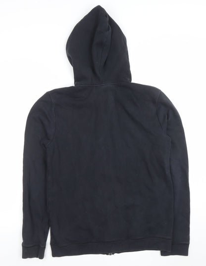 Boys UK Size XL Under armour Black Full Zip Hoodie