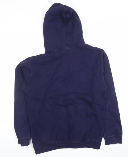 Mens UK Size S JustHoods Blue Pullover Hoodie