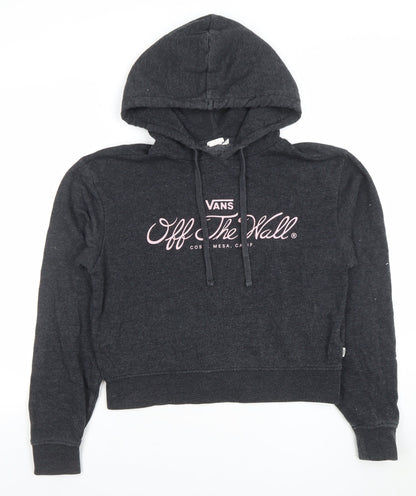 Womens UK Size XS VANS Black Pullover Hoodie