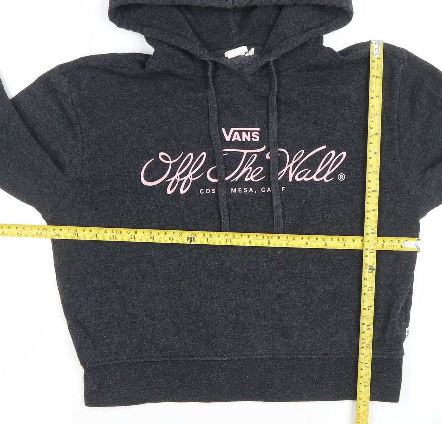 Womens UK Size XS VANS Black Pullover Hoodie