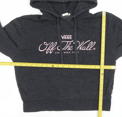 Womens UK Size XS VANS Black Pullover Hoodie