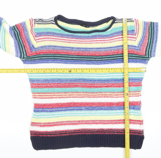 Womens UK Size 10 M&Co Multicoloured Pullover Jumper
