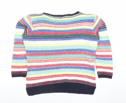 Womens UK Size 10 M&Co Multicoloured Pullover Jumper