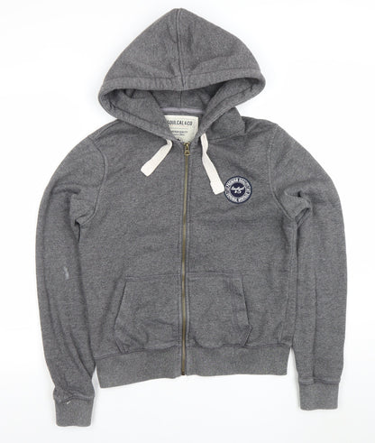 Womens UK Size 12 SoulCal & Co Grey Full Zip Hoodie