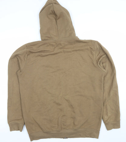 Mens UK Size XL Clean Cut Copenhagen Brown Full Zip Hoodie