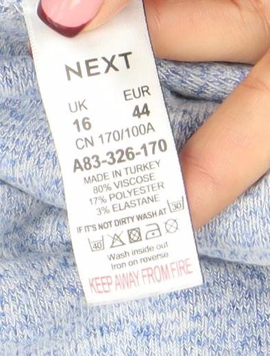 Womens UK Size 16 NEXT Blue Pullover Jumper