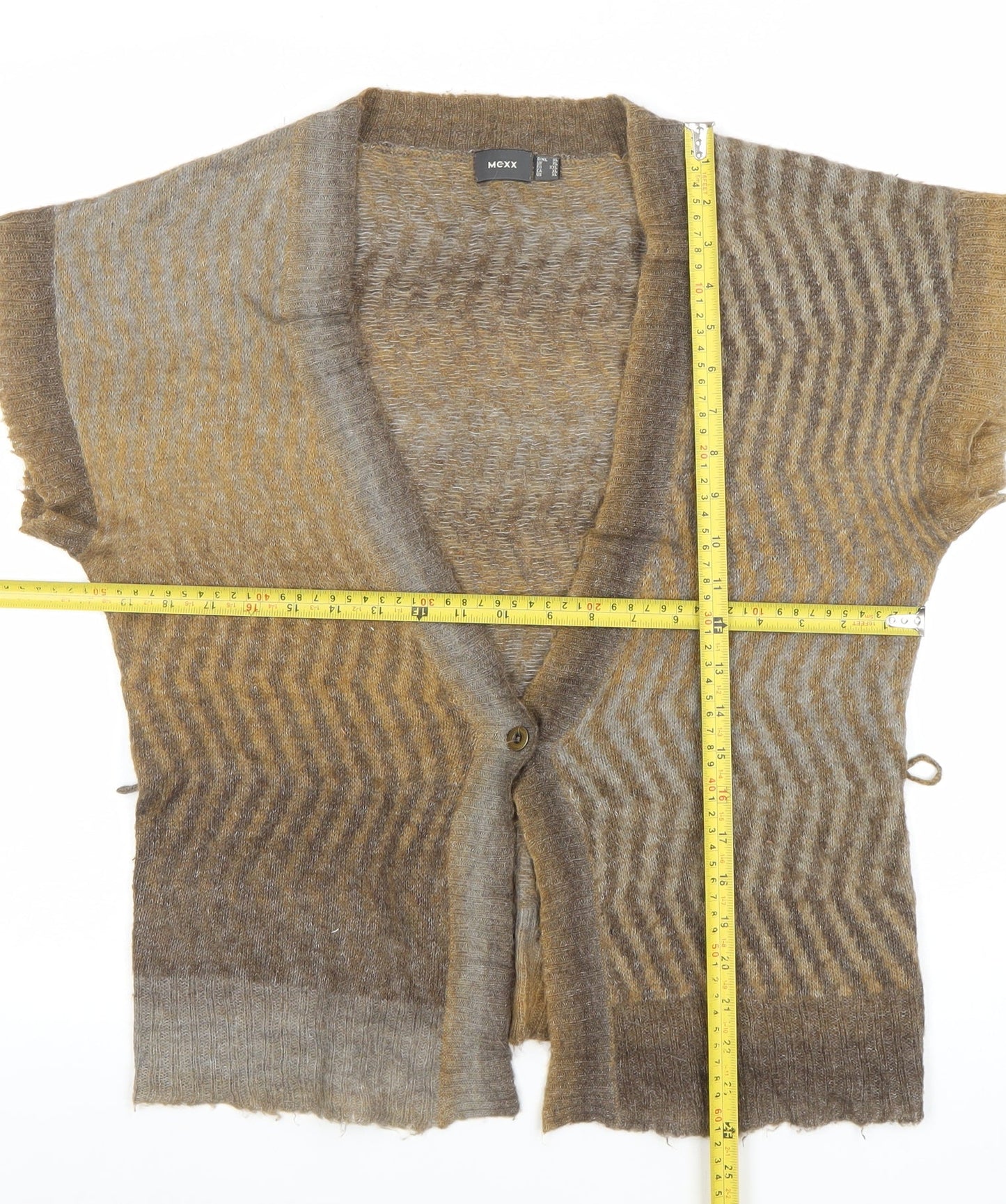 Womens UK Size XL Mexx Brown Cardigan Jumper