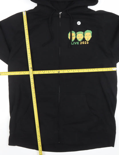 Mens UK Size 2XL AS Colour Black Full Zip Hoodie