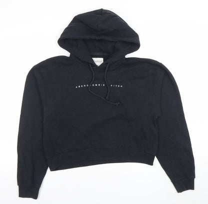 Unisex Adults UK Size XS Abercrombie & Fitch Black Pullover Hoodie