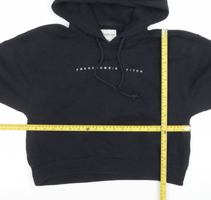 Unisex Adults UK Size XS Abercrombie & Fitch Black Pullover Hoodie