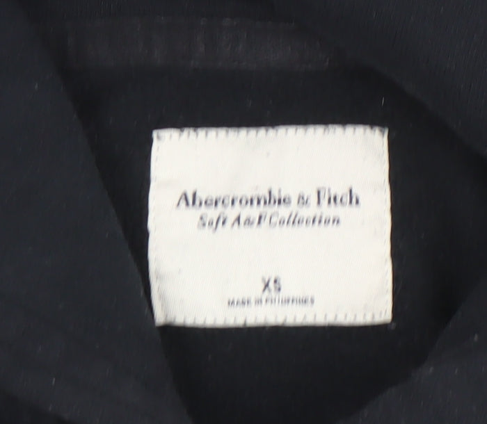 Unisex Adults UK Size XS Abercrombie & Fitch Black Pullover Hoodie
