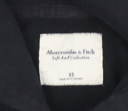 Unisex Adults UK Size XS Abercrombie & Fitch Black Pullover Hoodie