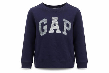 Gap Girls Blue Glitter Logo Sweatshirt Size S Pullover Fleece
