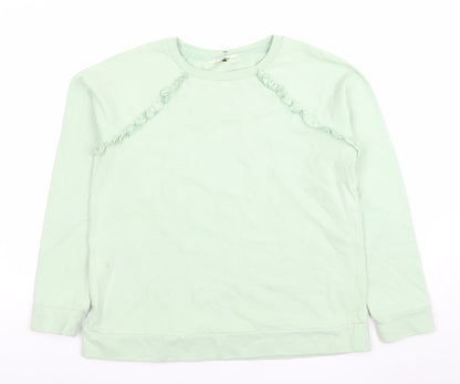 Womens UK Size M Woolovers Green Pullover Sweatshirt