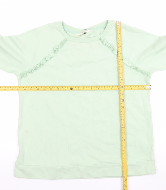 Womens UK Size M Woolovers Green Pullover Sweatshirt