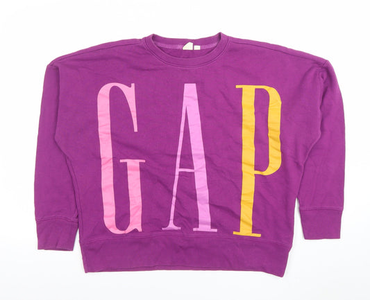 Womens UK Size S Gap Purple Pullover Sweatshirt