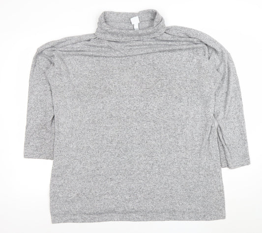Womens UK Size XL H&M Grey Pullover Jumper
