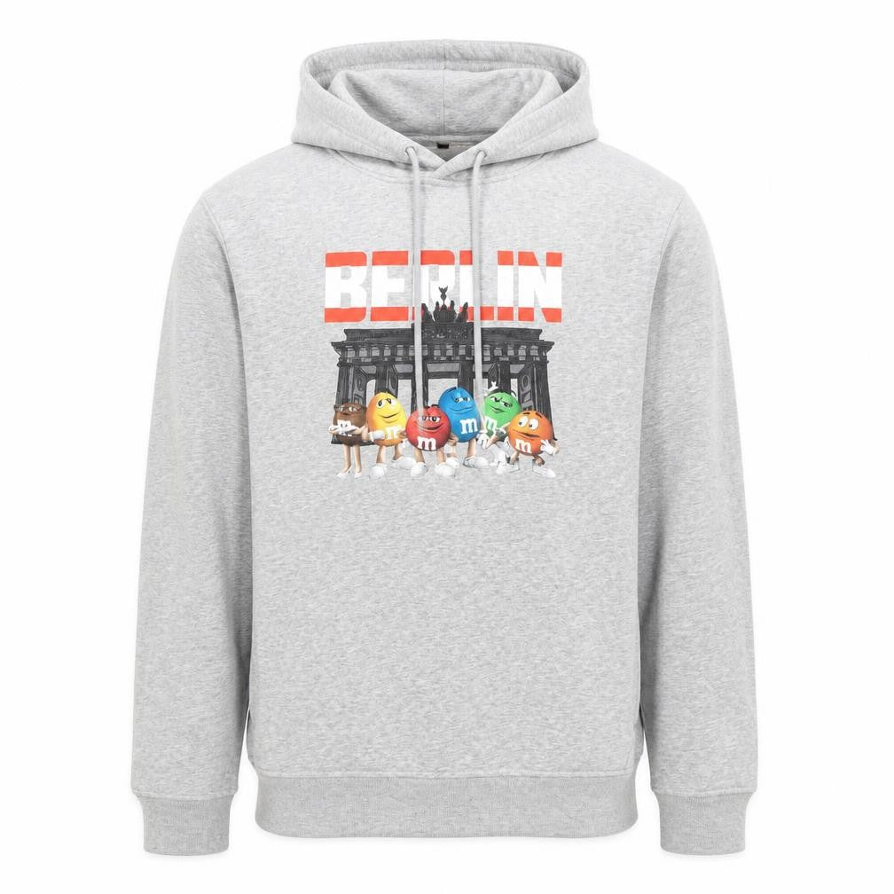 Mens UK Size XL B&C Collection Grey Pullover Hoodie