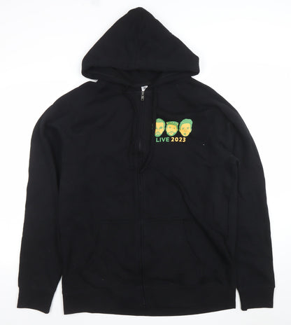 Mens UK Size XL AS Colour Black Full Zip Hoodie