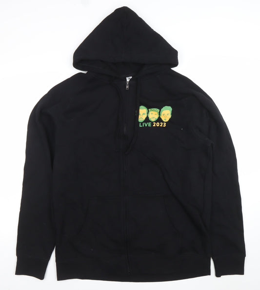 Mens UK Size XL AS Colour Black Full Zip Hoodie