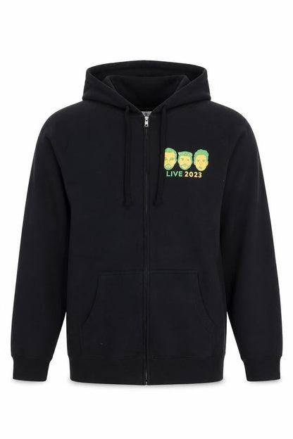 Mens UK Size XL AS Colour Black Full Zip Hoodie