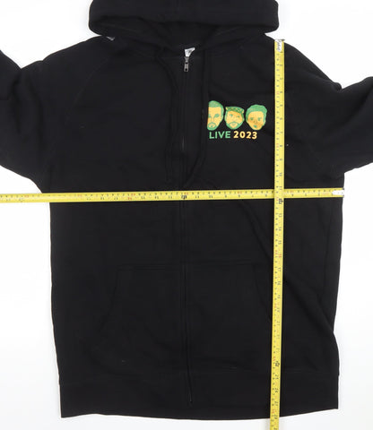 Mens UK Size XL AS Colour Black Full Zip Hoodie
