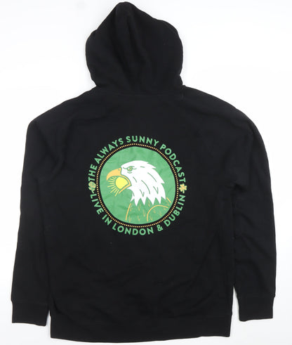 Mens UK Size XL AS Colour Black Full Zip Hoodie