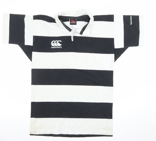 Boys UK Size 14 Years Canterbury Black Jersey Polo