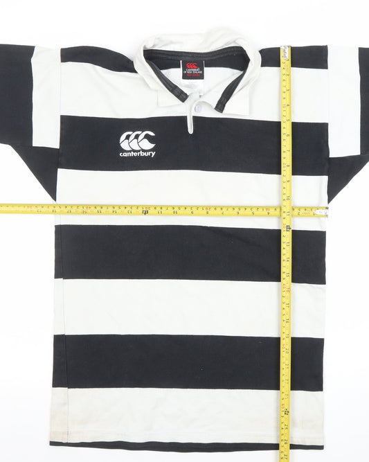 Boys UK Size 14 Years Canterbury Black Jersey Polo