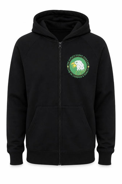 Mens UK Size S AS Colour Black Full Zip Hoodie