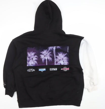 Womens UK Size 10 The Couture Club Black Pullover Hoodie