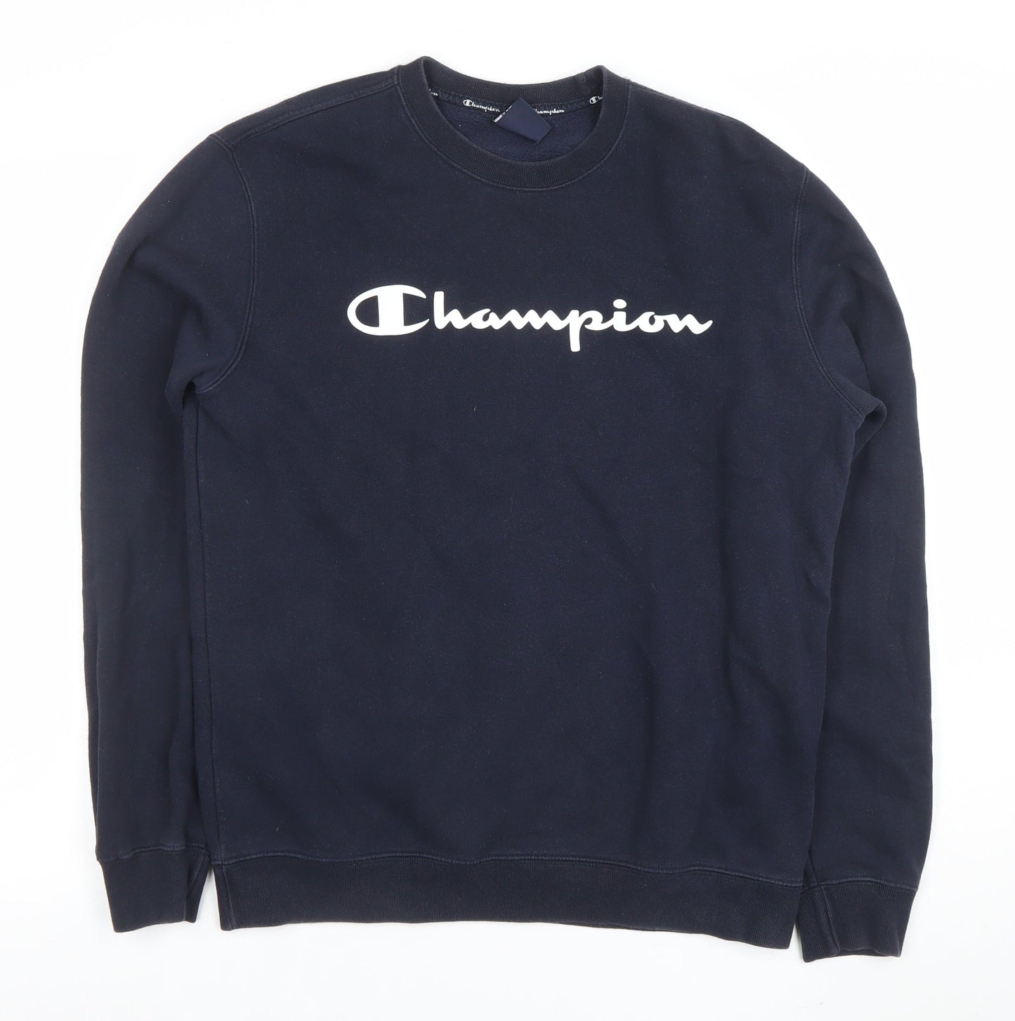 Mens UK Size L Champion Blue Pullover Sweatshirt