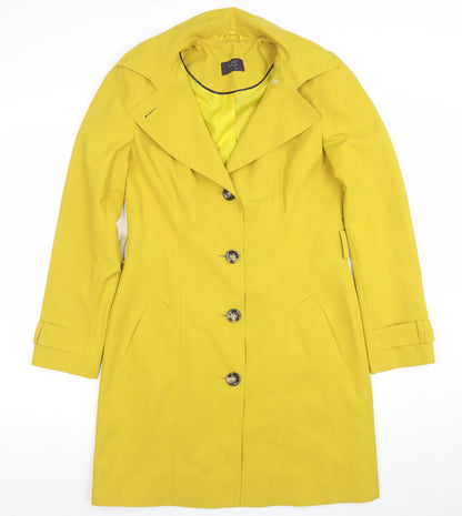 Womens UK Size 8 Marks and Spencer Yellow Trench Coat