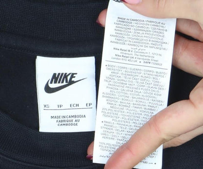 Mens UK Size XS Nike Black Pullover Sweatshirt
