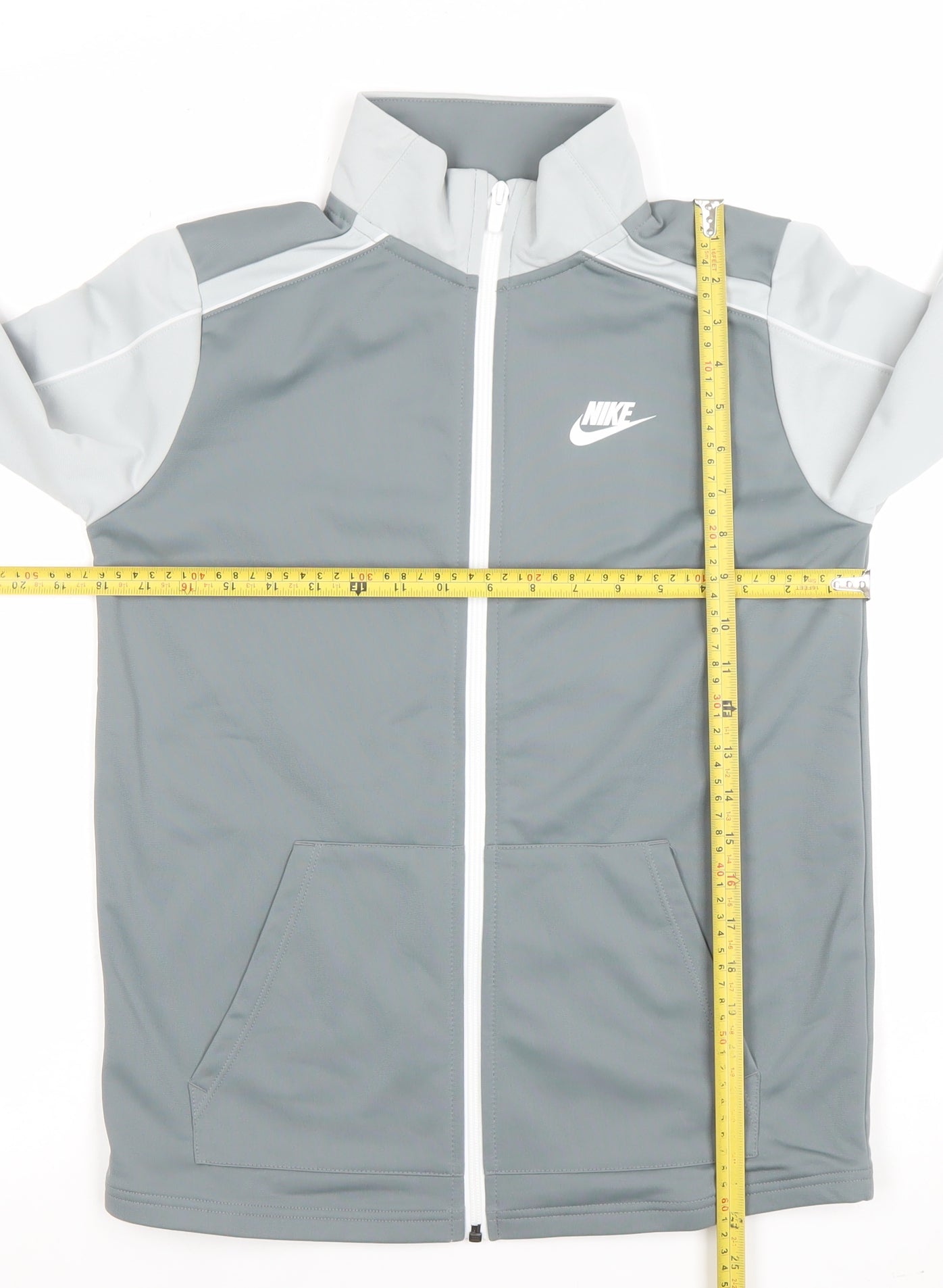 Boys UK Size XL Nike Grey Full Zip Hoodie