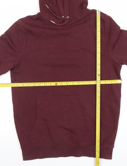 Mens UK Size S New Look Red Pullover Hoodie