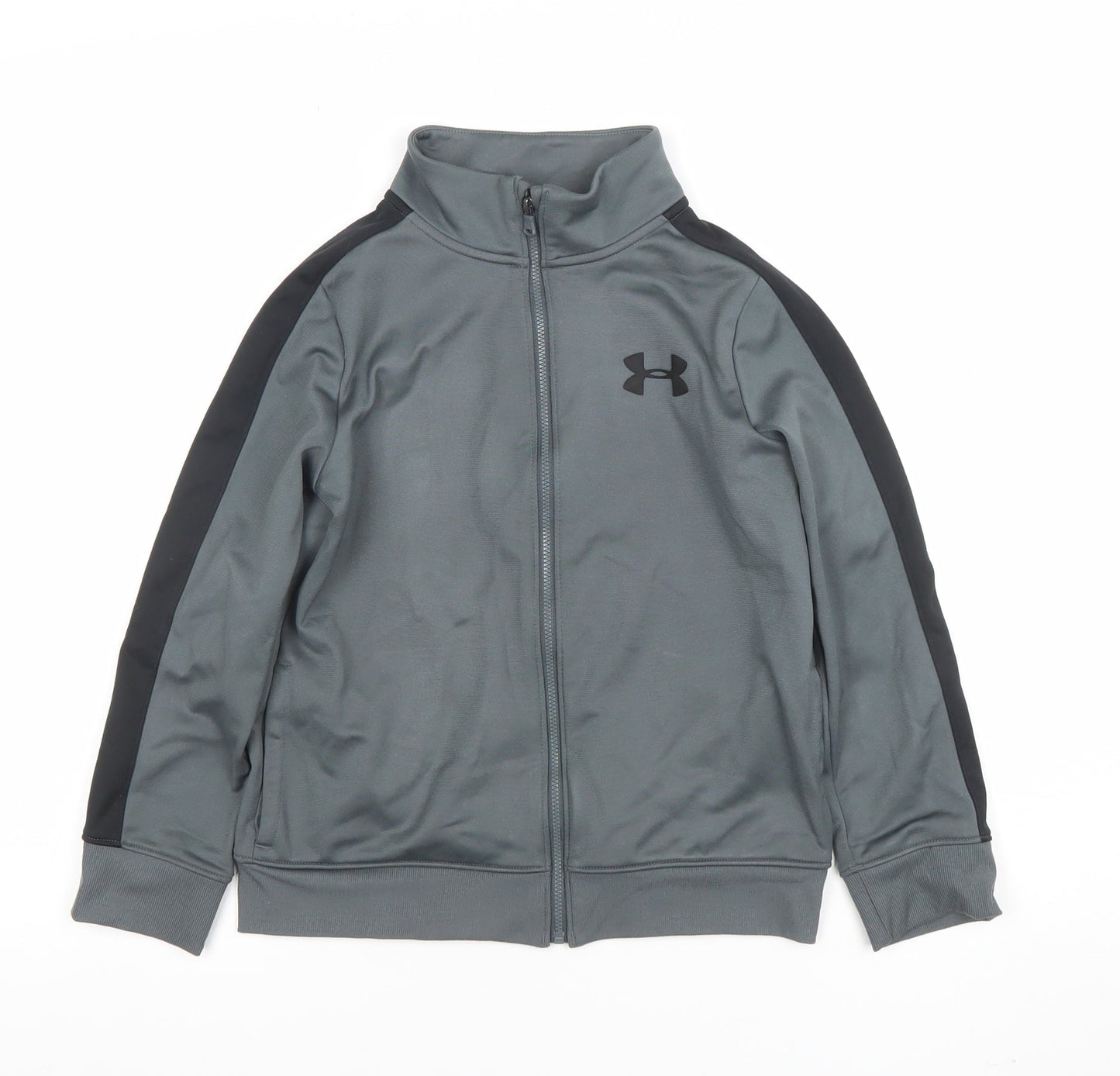 Boys UK Size S Under armour Grey Full Zip Hoodie