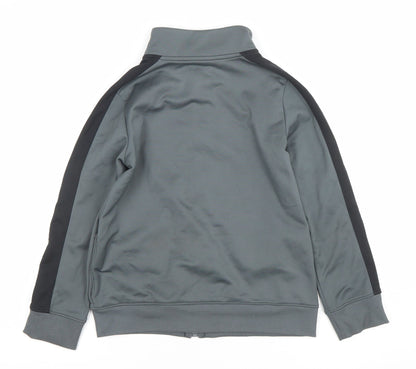 Boys UK Size S Under armour Grey Full Zip Hoodie