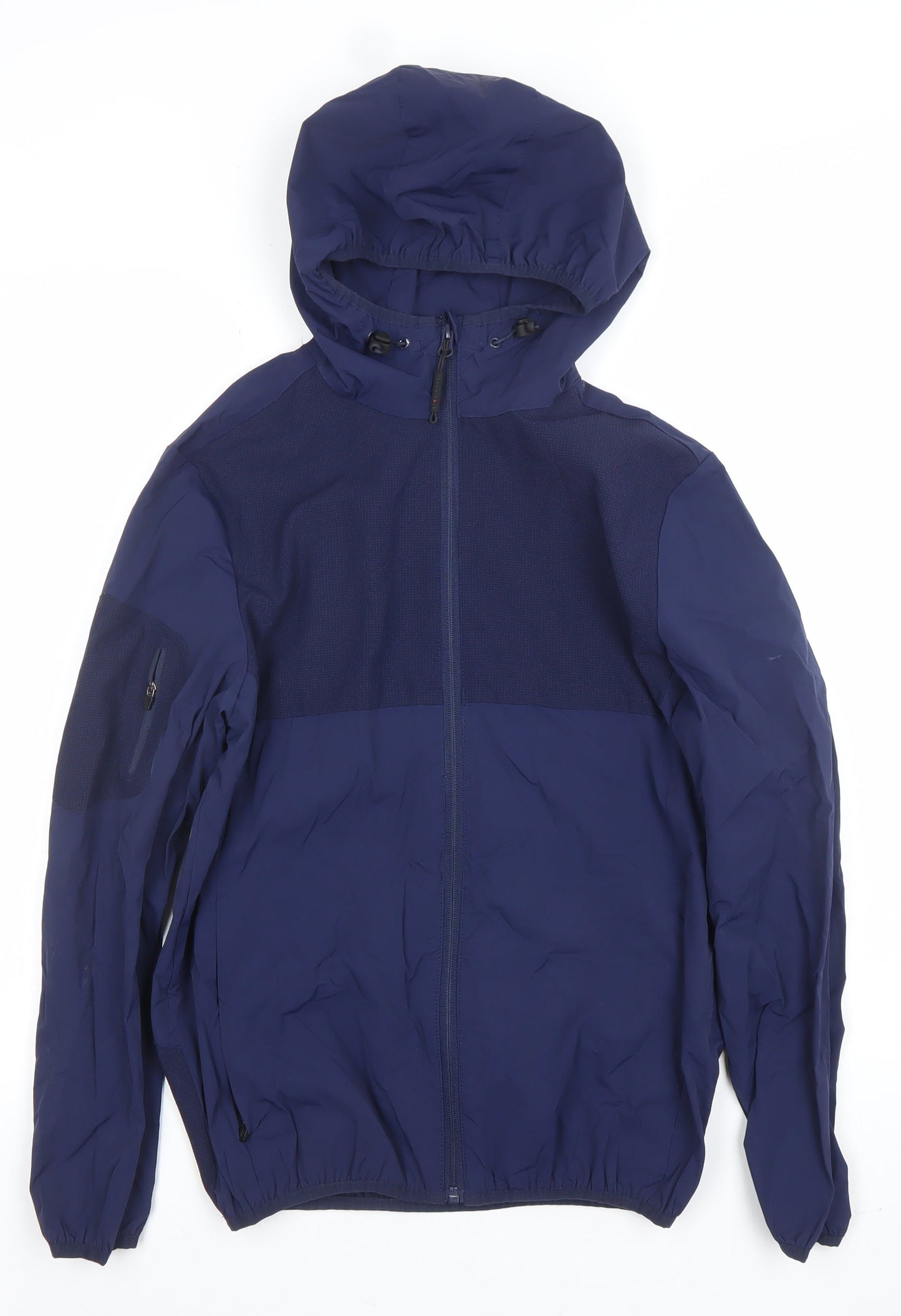 Boys UK Size 12-13 Years Technicals Blue Full Zip Hoodie