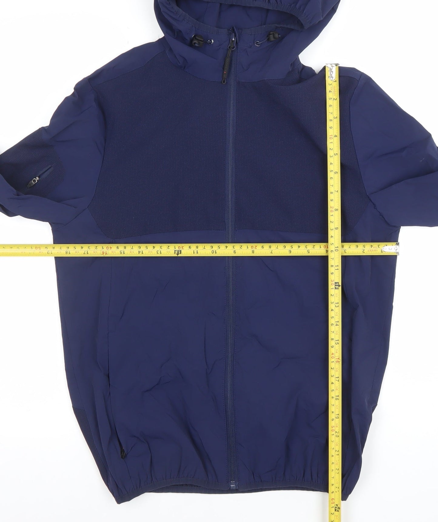 Boys UK Size 12-13 Years Technicals Blue Full Zip Hoodie